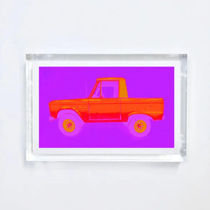 #10 Bronco Print With Acrylic Frame