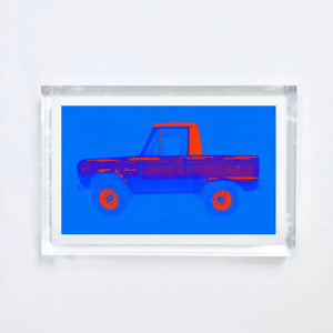 #2 Bronco Print With Acrylic Frame