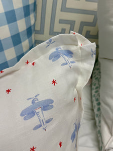 David's Airplane Pillow 19" x 25"