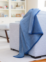 Load image into Gallery viewer, Harborview Herringbone Navy Original Blanket
