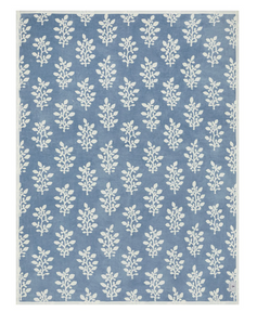 Garden Gate Blue Blanket