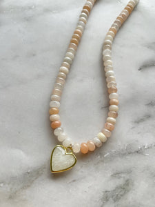 Caia Necklace New Colors Added! : Fuschia Jade with Lapis