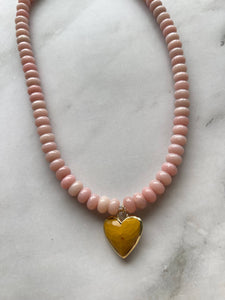 Caia Necklace New Colors Added! : Fuschia Jade with Lapis