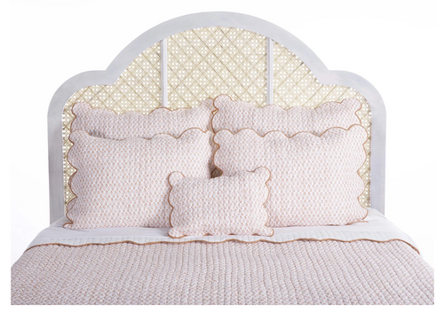 Batik Bedding, Boudoir Sham / Coral