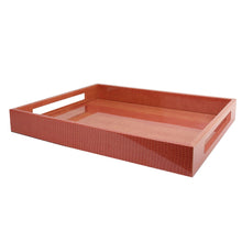 Load image into Gallery viewer, Medium Lacquer Tray, Orange Croc